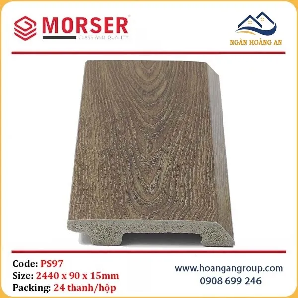 Len Chân Tường Nhựa Giả Gỗ Morser PS97 Cao 90mm Tại Bình Chánh Len Chân Tường Nhựa Giả Gỗ Morser PS97 Cao 90mm Tại Bình Chánh