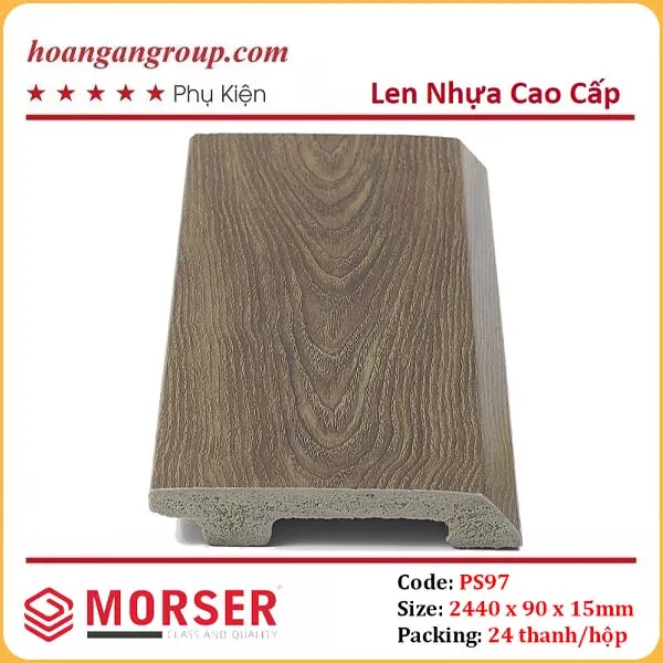 Len Chân Tường Nhựa Giả Gỗ Morser PS97 Cao 90mm Len Chân Tường Nhựa Giả Gỗ Morser PS97 Cao 90mm