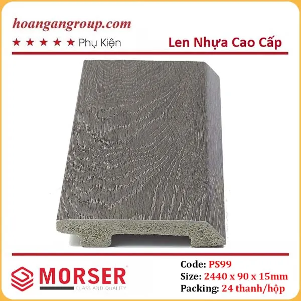 Len Chân Tường Nhựa Giả Gỗ Morser PS99 Cao 90mm Len Chân Tường Nhựa Giả Gỗ Morser PS99 Cao 90mm