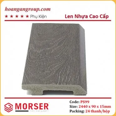 Len Chân Tường Nhựa Giả Gỗ Morser PS99 Cao 90mm