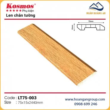 Phào Chỉ Len Chân Tường Lam Sóng Nano Kosmos LT75-003