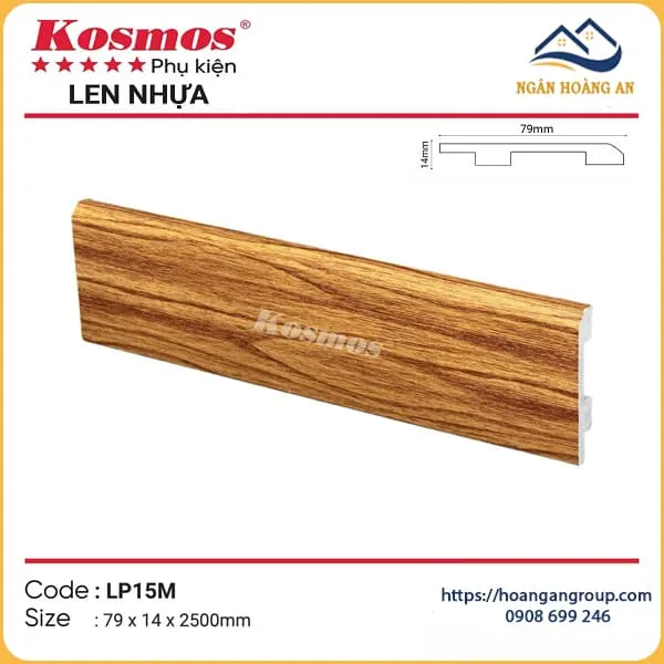 Len Chân Tường Nhựa Giả Gỗ Kosmos 79mm Tại Thuận An Bình Dương Len Chân Tường Nhựa Giả Gỗ Kosmos 79mm Tại Thuận An Bình Dương