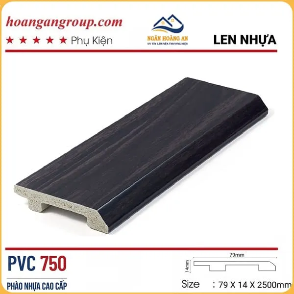 Len Chân Tường Nhựa Giả Gỗ Morser PVC750 Len Chân Tường Nhựa Giả Gỗ Morser PVC750
