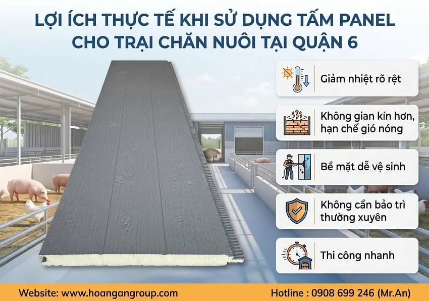 Lợi Ích Thực Tế Khi Sử Dụng Tấm Panel Cho Trại Chăn Nuôi Tại Quận 6