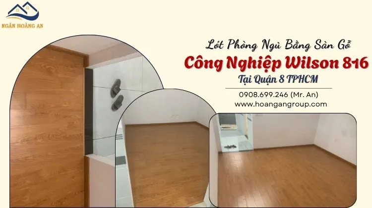 Lót Phòng Ngủ Bằng Sàn Gỗ Công Nghiệp Wilson 816