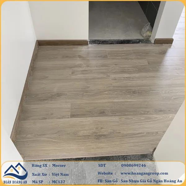 Thi Công Lót Sàn Gỗ Công Nghiệp Morser MC137 Tại Biên Hòa Đồng Nai