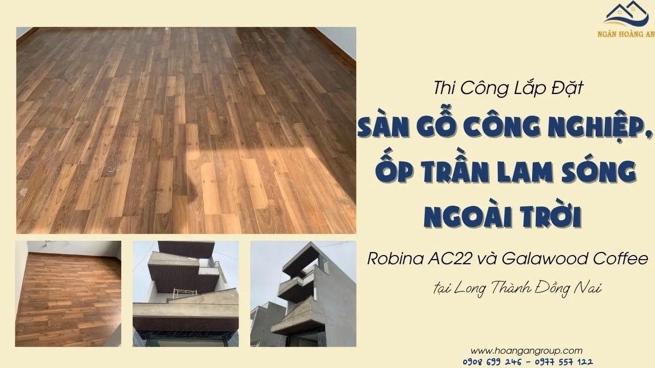 Lót Sàn Gỗ, Ốp Trần Lam Sóng Ngoài Trời Tại Long Thành Đồng Nai