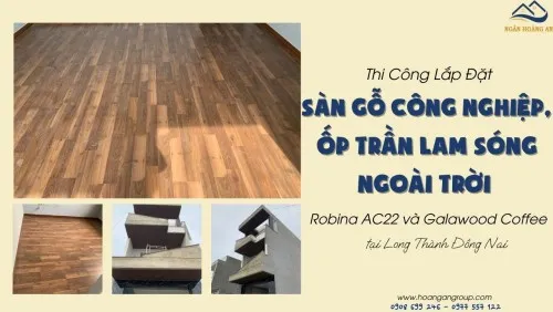 Lót Sàn Gỗ, Ốp Trần Lam Sóng Ngoài Trời Tại Long Thành Đồng Nai