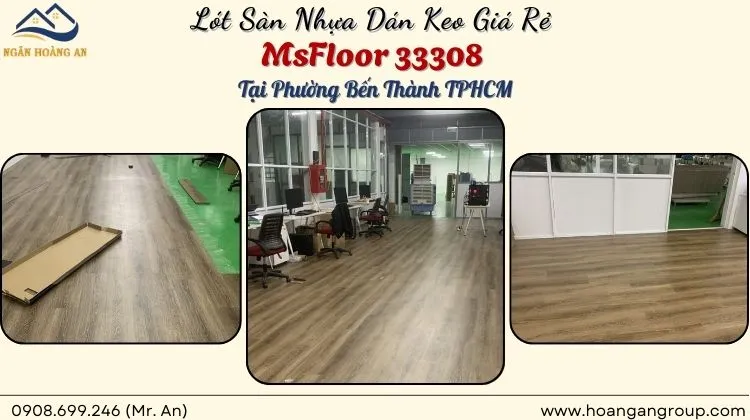 Lót Sàn Nhựa Dán Keo Giá Rẻ MsFloor 33308 Tại Phường Bến Thành Lót Sàn Nhựa Dán Keo Giá Rẻ MsFloor 33308 Tại Phường Bến Thành