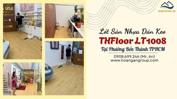 Lót Sàn Nhựa Dán Keo THFloor LT1008 Tại Phường Bến Thành