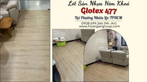 Lót Sàn Nhựa Hèm Khoá Glotex 477 Tại Phường Nhiêu Lộc TPHCM