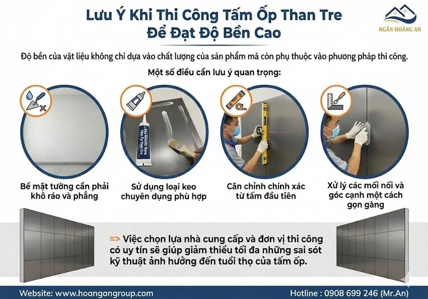 Lưu Ý Khi Thi Công Tấm Ốp Than Tre Để Đạt Độ Bền Cao Lưu Ý Khi Thi Công Tấm Ốp Than Tre Để Đạt Độ Bền Cao