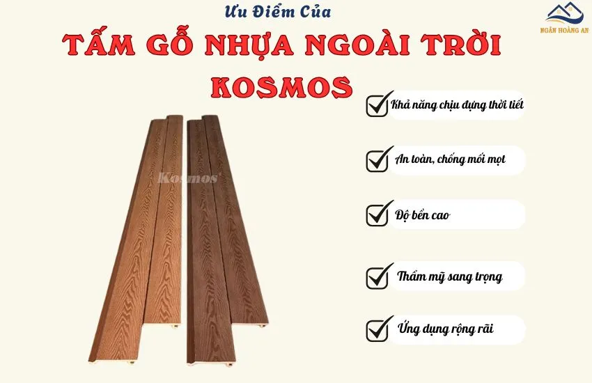 Lý Do Nên Chọn Tấm Ốp Tường Gỗ Nhựa Ngoài Trời Kosmos