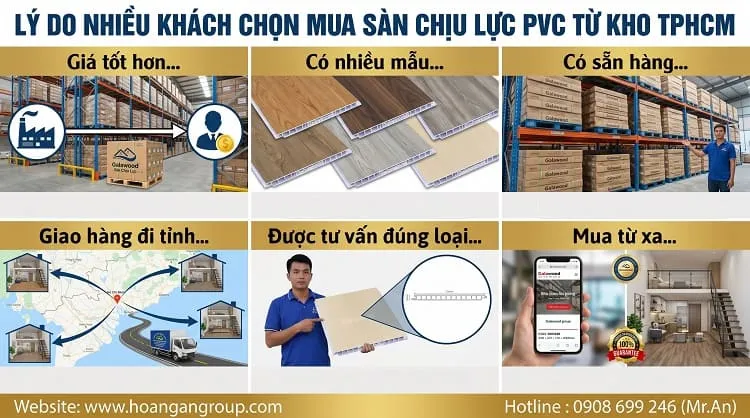Lý Do Nhiều Khách Chọn Mua Sàn Chịu Lực PVC Từ Kho TPHCM Lý Do Nhiều Khách Chọn Mua Sàn Chịu Lực PVC Từ Kho TPHCM