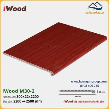Mặt Bậc Cầu Thang Nhựa Giả Gỗ iWood M30-2