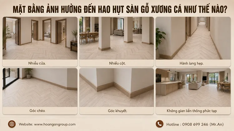 Mặt Bằng Ảnh Hưởng Đến Hao Hụt Sàn Gỗ Xương Cá Như Thế Nào? Mặt Bằng Ảnh Hưởng Đến Hao Hụt Sàn Gỗ Xương Cá Như Thế Nào?