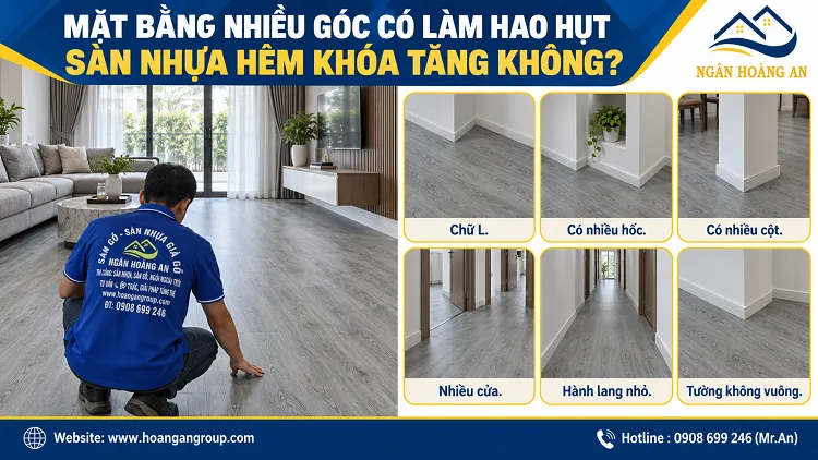 Mặt Bằng Nhiều Góc Có Làm Hao Hụt Sàn Nhựa Hèm Khóa Tăng Không?