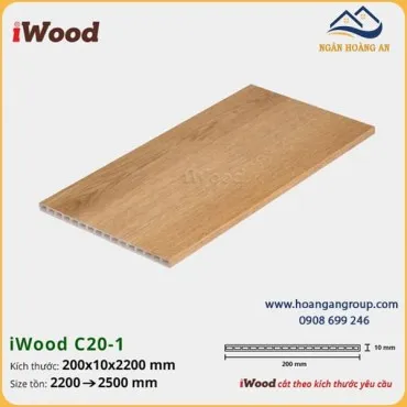 Mặt Đứng Cầu Thang Nhựa Giả Gỗ iWood C20-1