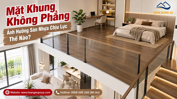 Mặt Khung Không Phẳng Ảnh Hưởng Sàn Nhựa Chịu Lực Thế Nào?