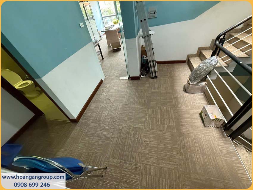 Hình Ảnh Mặt Sàn Trước Khi Thi Công Sàn Nhựa Hèm Khoá Kosmos