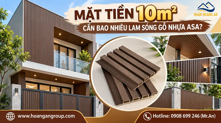 Mặt Tiền 10m² Cần Bao Nhiêu Lam Sóng Gỗ Nhựa ASA?