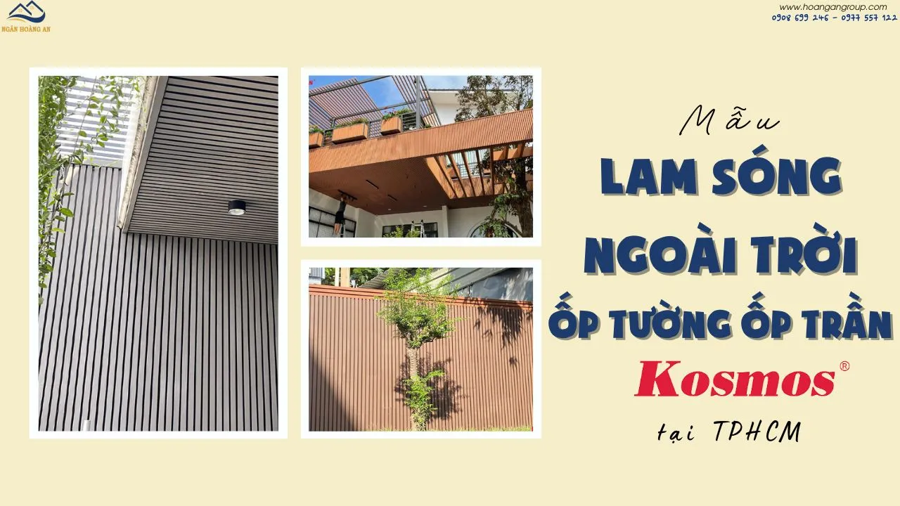 Mẫu Lam Sóng Ngoài Trời Kosmos Ốp Tường Ốp Trần Đẹp Tại TPHCM