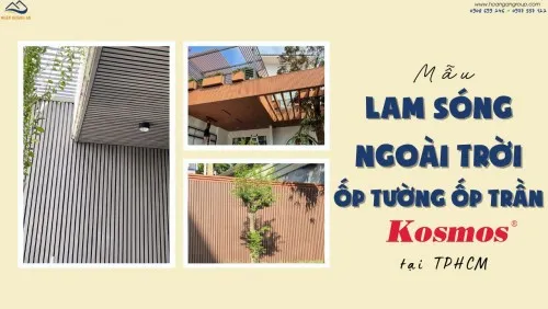 Mẫu Lam Sóng Ngoài Trời Kosmos Ốp Tường Ốp Trần Đẹp Tại TPHCM
