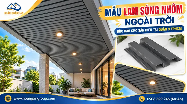 Mẫu Lam Sóng Nhôm Ngoài Trời Độc Đáo Cho Sân Hiên Tại Quận 9 TPHCM