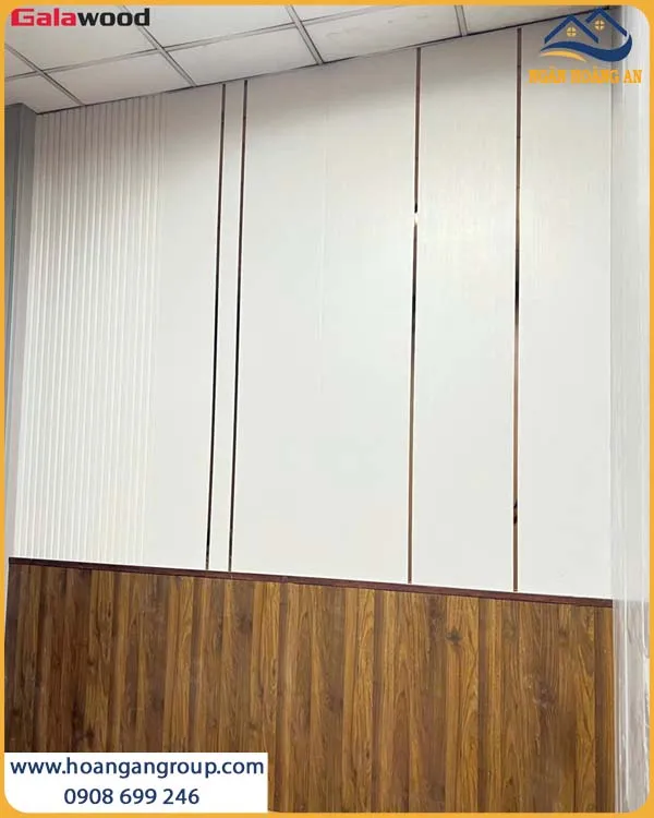 Mẫu Nano - Lam Sóng Giả Gỗ Cho Phòng Khách Mẫu Nano - Lam Sóng Giả Gỗ Cho Phòng Khách
