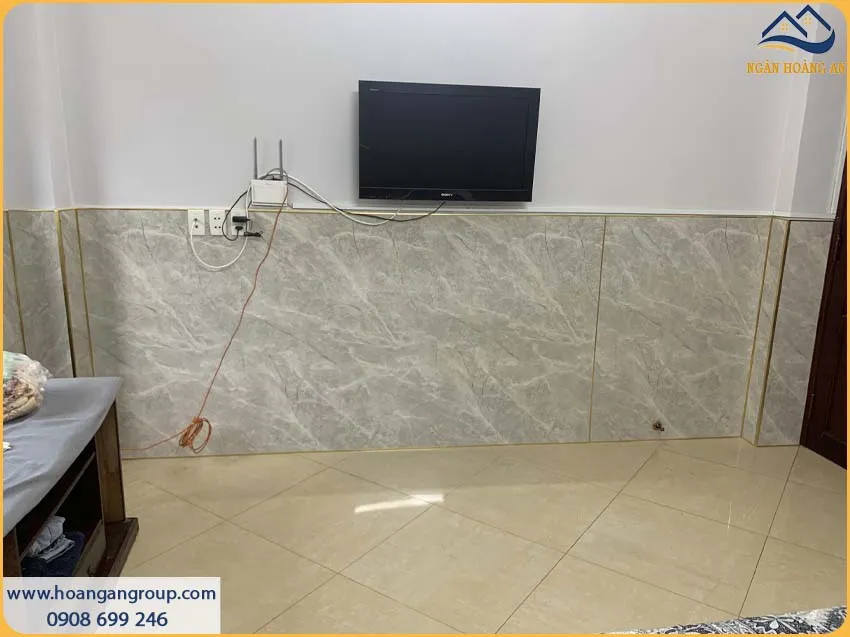 Hình Ảnh Ốp Tường Lamri PVC Giả Đá Đơn Giản Mà Tinh Tế