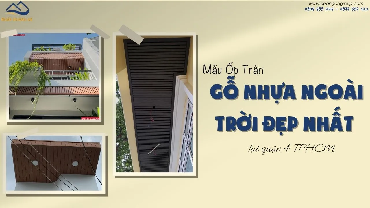 Mẫu Ốp Trần Gỗ Nhựa Ngoài Trời Đẹp Nhất Tại Quận 4 TPHCM Mẫu Ốp Trần Gỗ Nhựa Ngoài Trời Đẹp Nhất Tại Quận 4 TPHCM