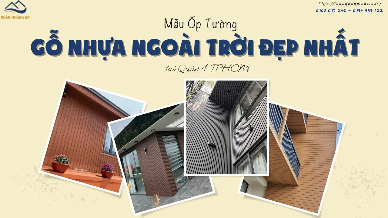 Mẫu Ốp Tường Gỗ Nhựa Ngoài Trời Đẹp Nhất Tại Quận 4 TPHCM Mẫu Ốp Tường Gỗ Nhựa Ngoài Trời Đẹp Nhất Tại Quận 4 TPHCM