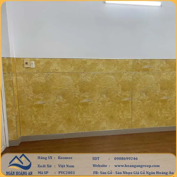 Không Gian Ốp Tường Lamri PVC Giả Đá Cho Phòng Ngủ 