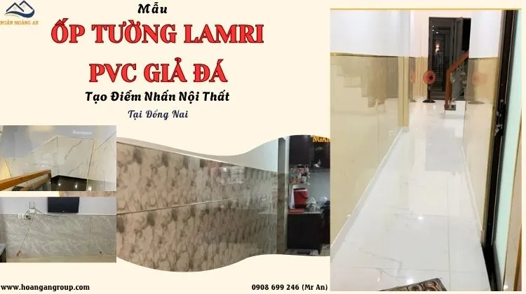 Mẫu Ốp Tường Lamri PVC Giả Đá Tạo Điểm Nhấn Nội Thất Tại Đồng Nai