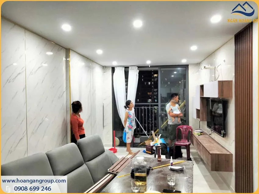 Mẫu Ốp Tường PVC Giả Đá Cho Căn Hộ Chung Cư