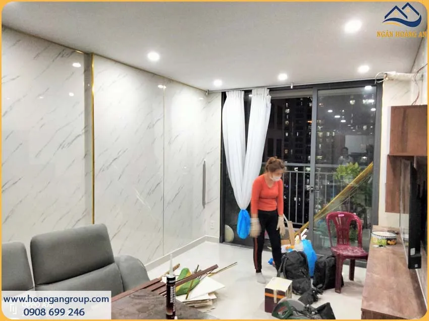 Công Trình Tường PVC Giả Đá Mang Vẻ Đẹp Sang Trọng Công Trình Tường PVC Giả Đá Mang Vẻ Đẹp Sang Trọng