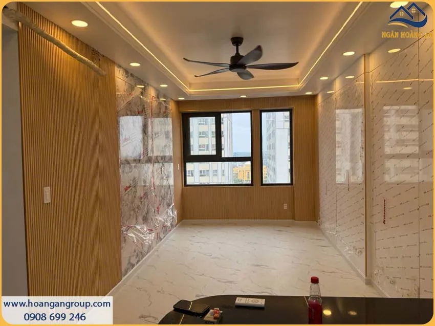 Hình Ảnh Ốp Tường Than Tre Cho Căn Hộ Cao Cấp