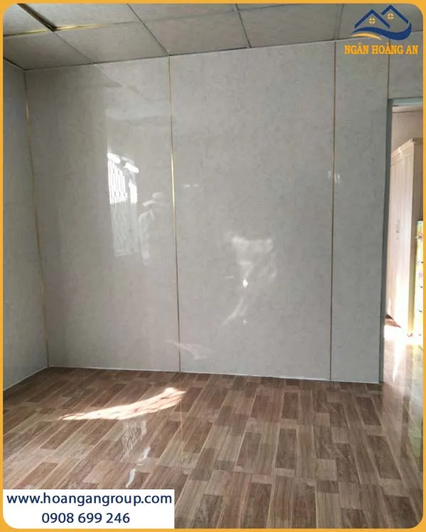 Mẫu Ốp Tường Phòng Ngủ Bằng PVC Giả Đá Đẹp