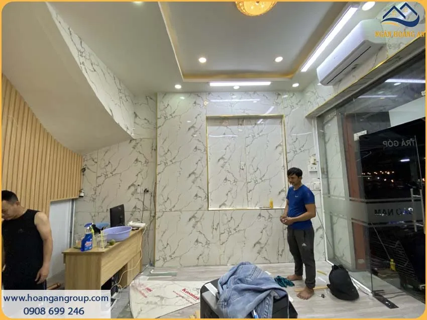 Công Trình PVC Giả Đá Tăng Giá Trị Thẩm Mỹ Cửa Hàng
