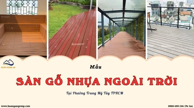 Mẫu Sàn Gỗ Nhựa Ngoài Trời Đẹp - Hiện Đại Phường Trung Mỹ Tây TPHCM