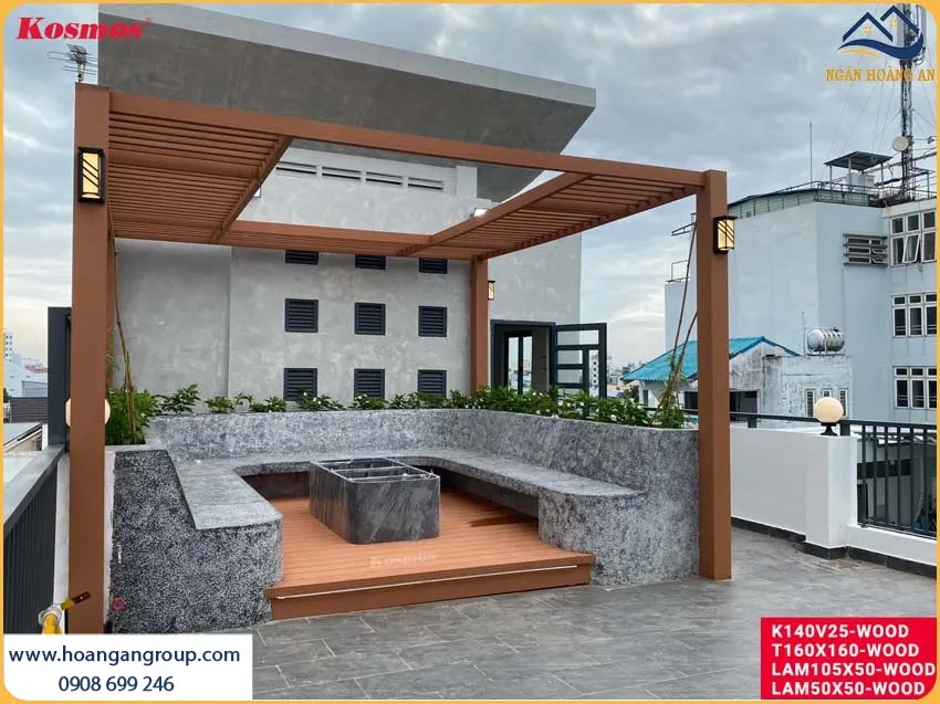 Lót Sân Vườn Bằng Sàn Gỗ Nhựa Ngoài Trời Tạo Nên Sự Sang Trọng