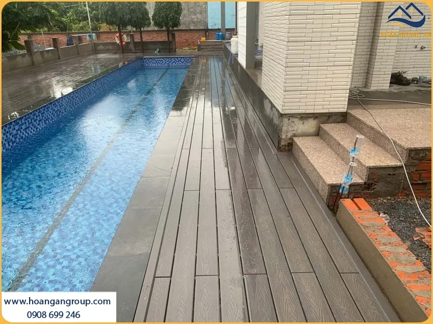 Lắp Đặt Sàn Gỗ Nhựa Ngoài Trời Cho Sàn Hồ Bơi Chống Trơn Trượt Lắp Đặt Sàn Gỗ Nhựa Ngoài Trời Cho Sàn Hồ Bơi Chống Trơn Trượt
