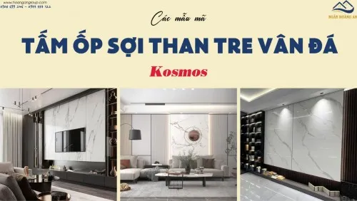 Mẫu Tấm Ốp Than Tre Kosmos Vân Đá Đẹp Nhất, Chất Lượng Nhất