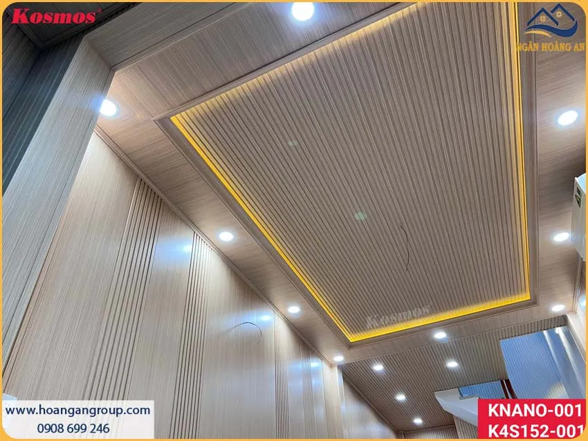 Mẫu Trần Lam Sóng Giả Gỗ Giúp Không Gian Thêm Nổi Bật