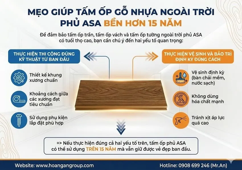 Mẹo Giúp Tấm Ốp Gỗ Nhựa Ngoài Trời Phủ ASA Bền Hơn 15 Năm Mẹo Giúp Tấm Ốp Gỗ Nhựa Ngoài Trời Phủ ASA Bền Hơn 15 Năm