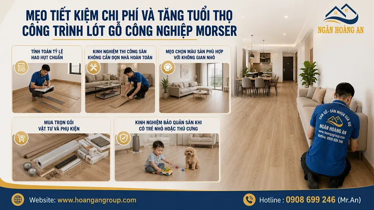 Mẹo Tiết Kiệm Chi Phí Và Tăng Tuổi Thọ Công Trình Lót Sàn Gỗ Công Nghiệp Morser