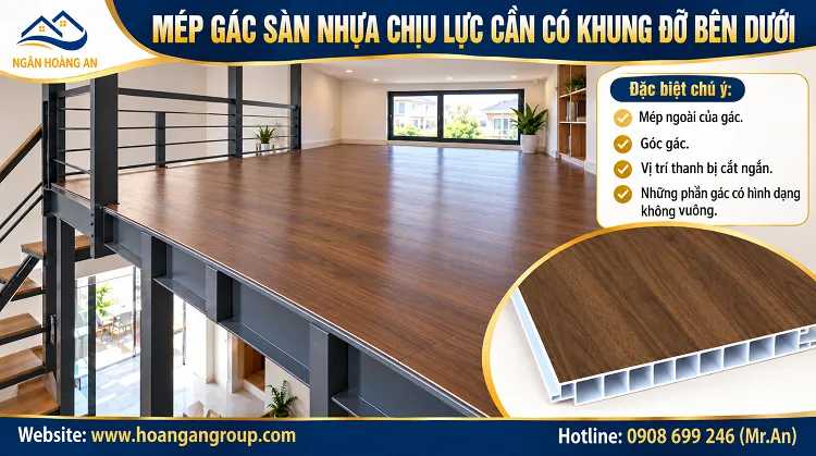 Mép Gác Sàn Nhựa Chịu Lực Cần Có Khung Đỡ Bên Dưới Mép Gác Sàn Nhựa Chịu Lực Cần Có Khung Đỡ Bên Dưới