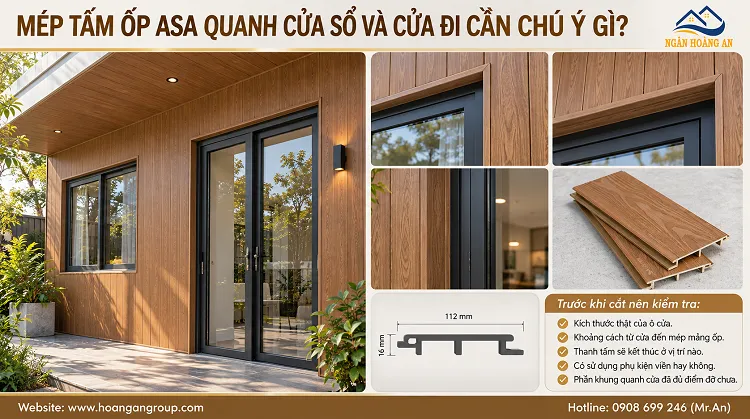 Mép Tấm Ốp ASA Quanh Cửa Sổ Và Cửa Đi Cần Chú Ý Gì?