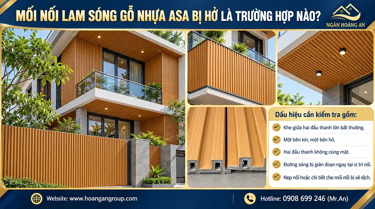 Mối Nối Lam Sóng Gỗ Nhựa ASA Bị Hở Là Trường Hợp Nào?