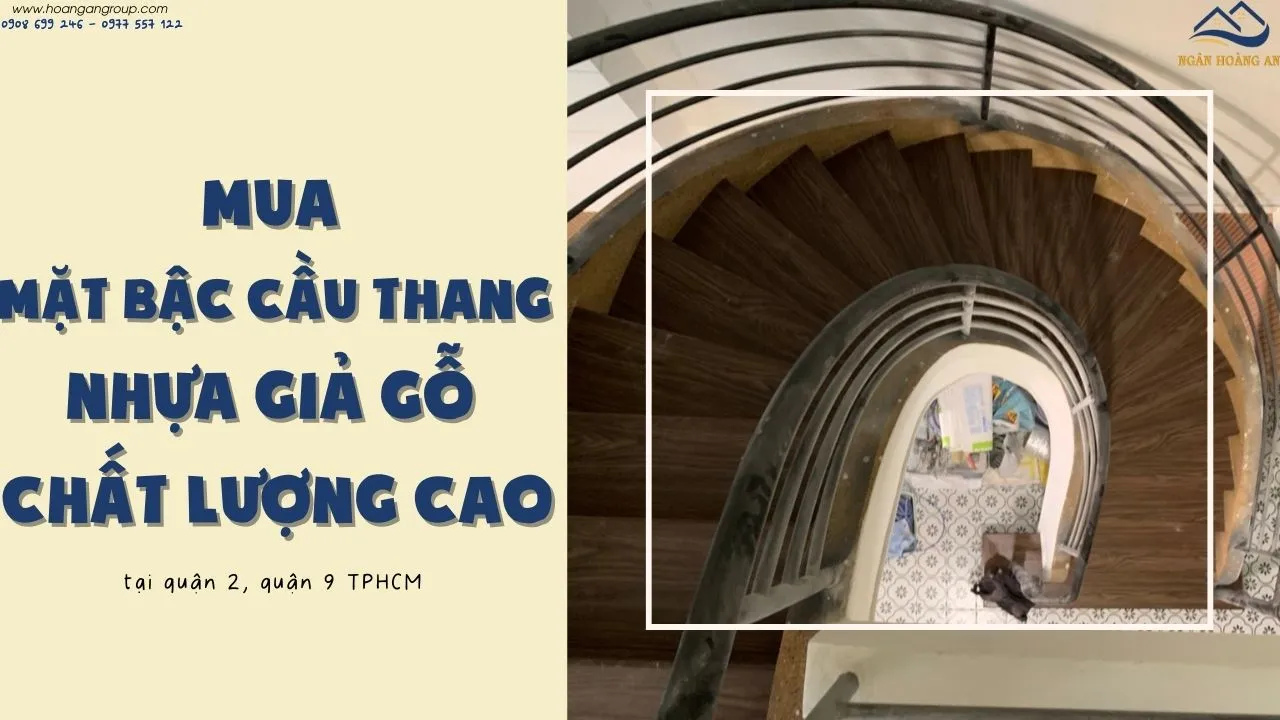 Mua Mặt Bậc Cầu Thang Nhựa Giả Gỗ Chất Lượng Tại Quận 2, Quận 9 TPHCM